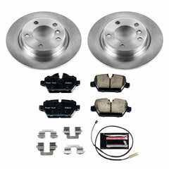 Power Stop KOE6664 Autospecialty 1-Click Daily Driver Plain Rotor Rear Brake Kit for 2011-2016 MINI Cooper Countryman product image