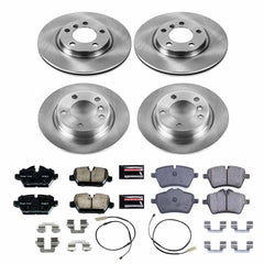 Power Stop KOE6666 Autospecialty 1-Click Daily Driver Front And Rear Brake Kit for 2011-2016 MINI Cooper Countryman product image