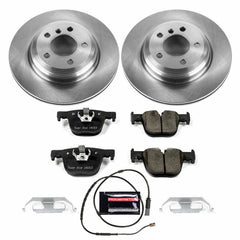 Power Stop KOE6667 Autospecialty 1-Click Daily Driver Plain Rotor Rear Brake Kit for 2012-2020 BMW 328I product image