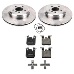 Power Stop KOE6672 Autospecialty 1-Click Daily Driver Plain Rotor Rear Brake Kit for 2012-2020 BMW 320I Xdrive product image