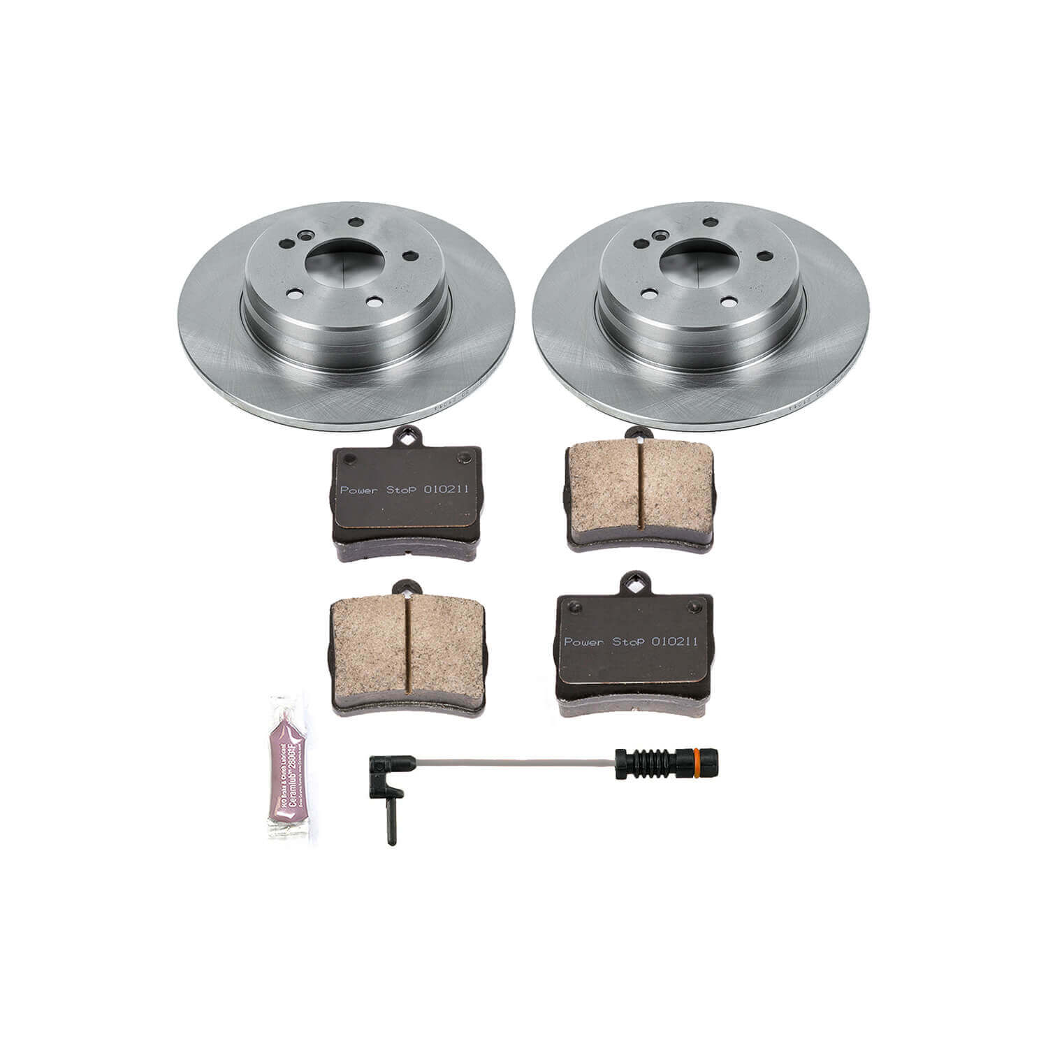 Power Stop KOE6697 Autospecialty - 1-Click Daily Driver Brake Kits (Rear) for 2000-2003 Mercedes-Benz CLK430 product image