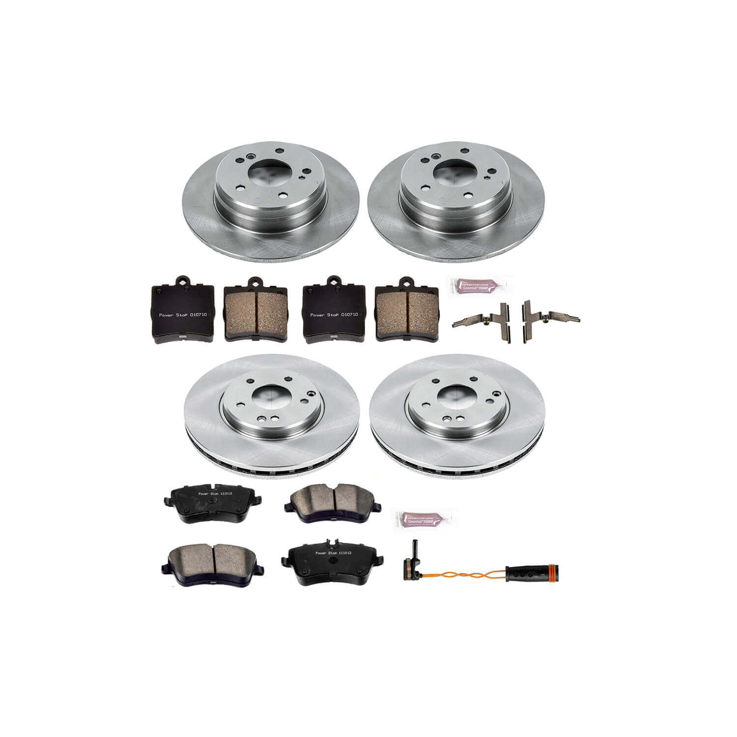 Power Stop KOE6703 Autospecialty - 1-Click Daily Driver Brake Kits (Front And Rear) for 2006-2011 Mercedes-Benz SLK280 product image