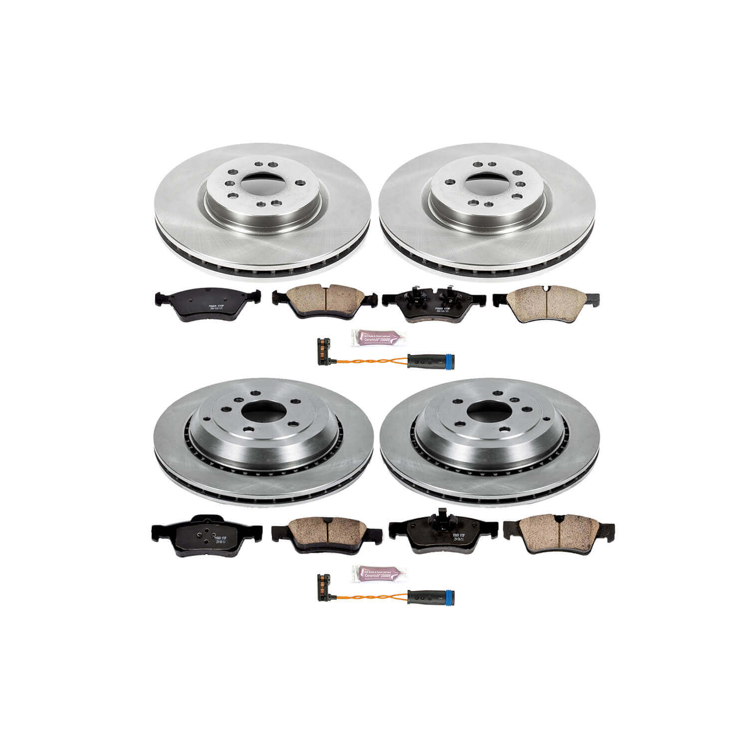 Power Stop KOE6711 Autospecialty - 1-Click Daily Driver Brake Kits (Front And Rear) for 2006-2012 Mercedes-Benz R320 product image