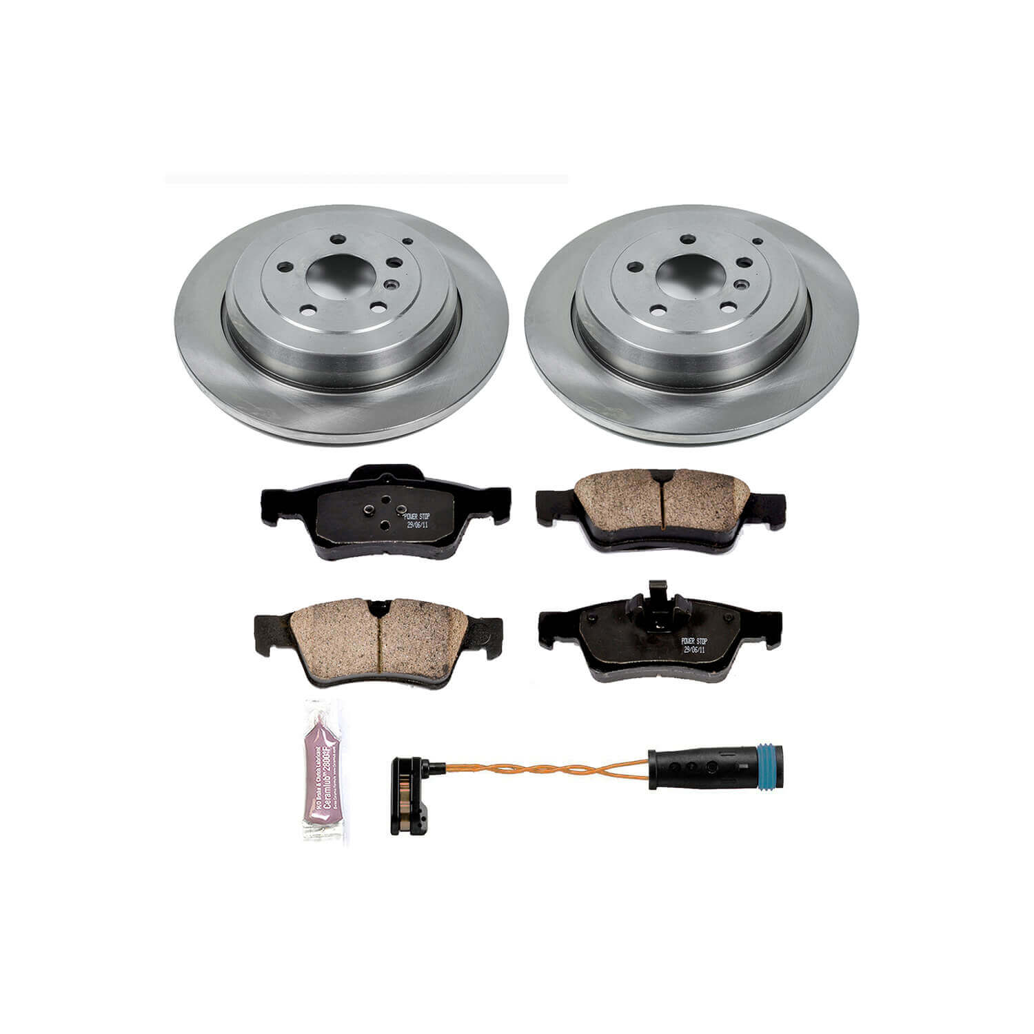 Power Stop KOE6712 Autospecialty - 1-Click Daily Driver Brake Kits (Rear) for 2006-2012 Mercedes-Benz ML320 product image