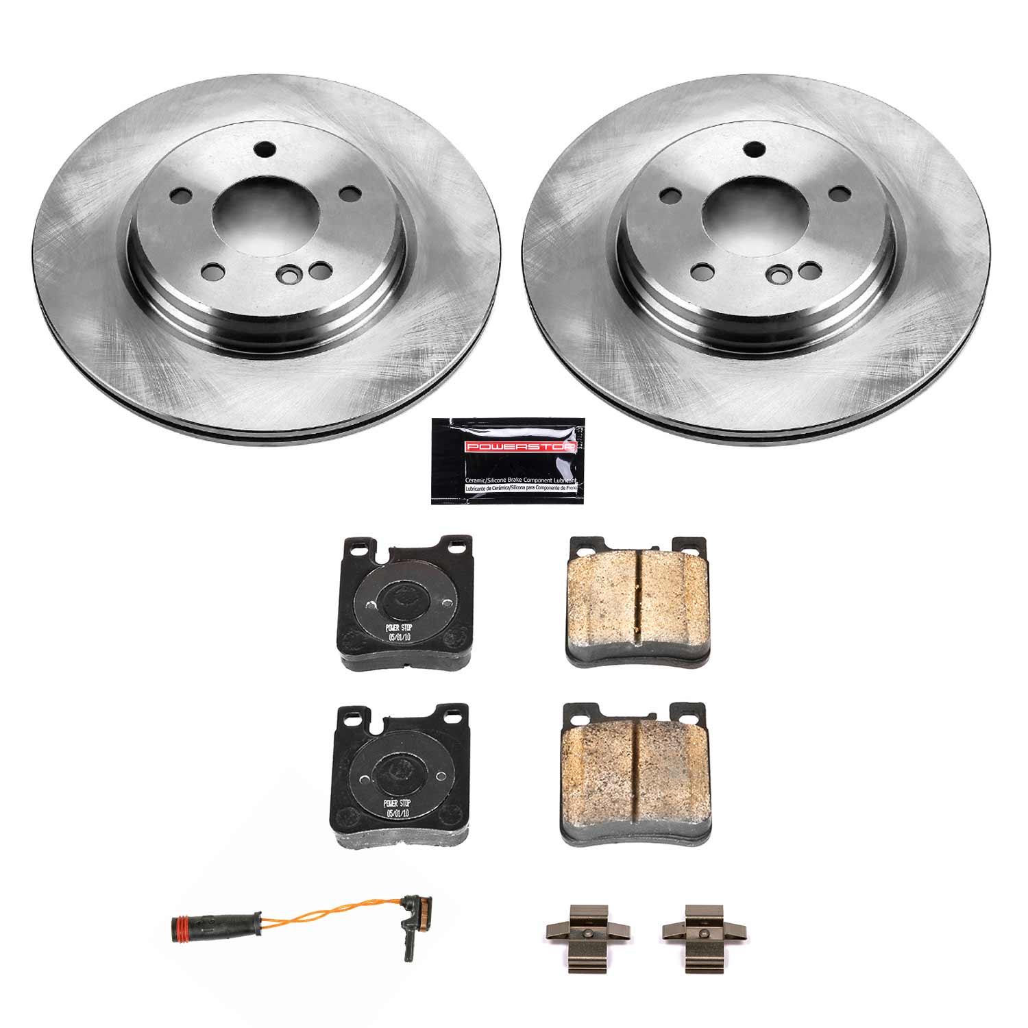 Power Stop KOE6718 Autospecialty 1-Click Daily Driver Rear Brake Kit for 2005-2006 Mercedes-Benz C55 AMG product image
