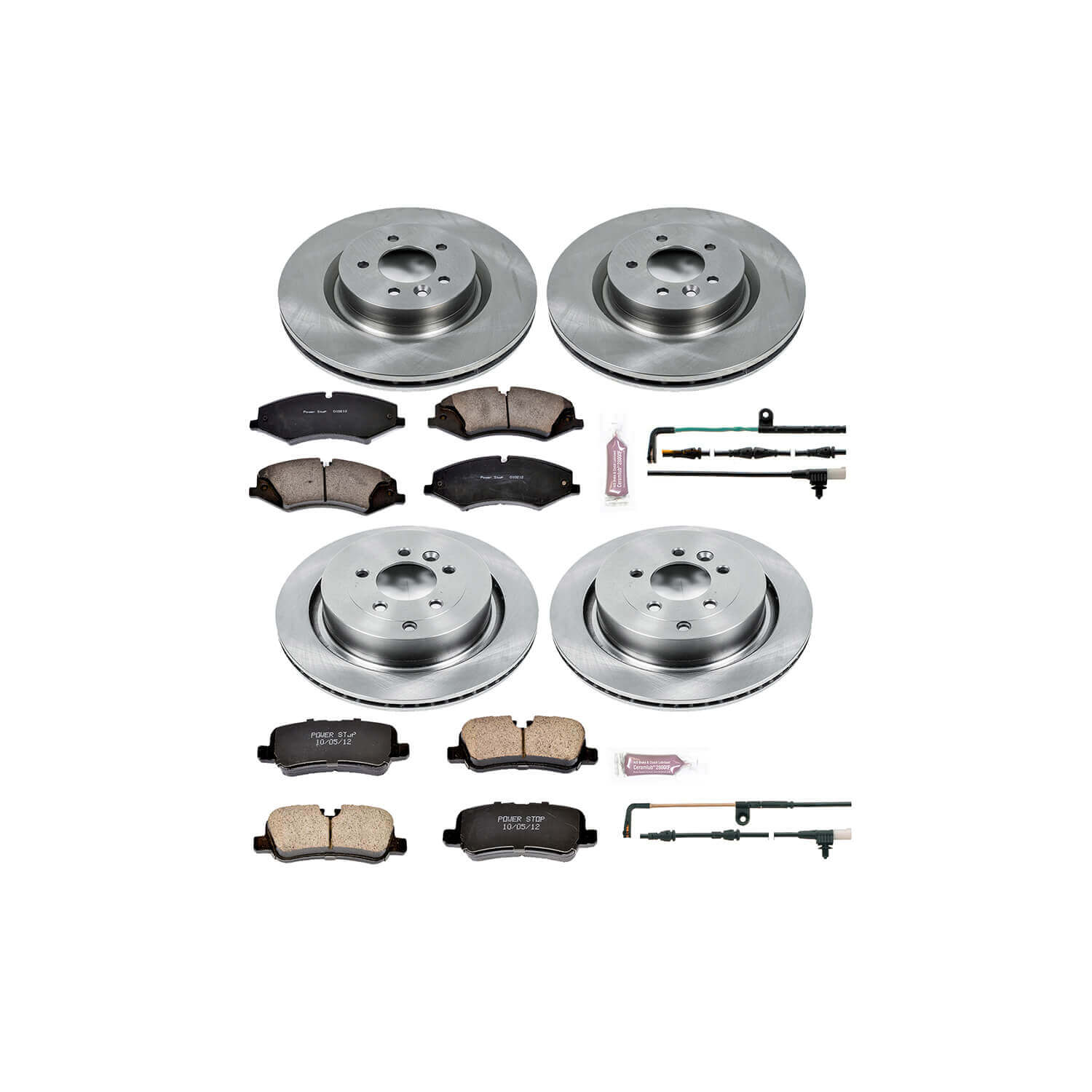 Power Stop KOE6720 Autospecialty - 1-Click Daily Driver Brake Kits (Front And Rear) for 2010 Land Rover LR4 product image