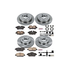 Power Stop KOE6740 Autospecialty - 1-Click Daily Driver Brake Kits (Front And Rear) for 2011-2015 MINI Cooper product image
