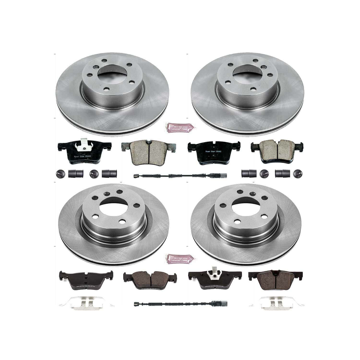 Power Stop KOE6744 Autospecialty 1-Click Daily Driver Front And Rear Brake Kit for 2012-2021 BMW 228I product image