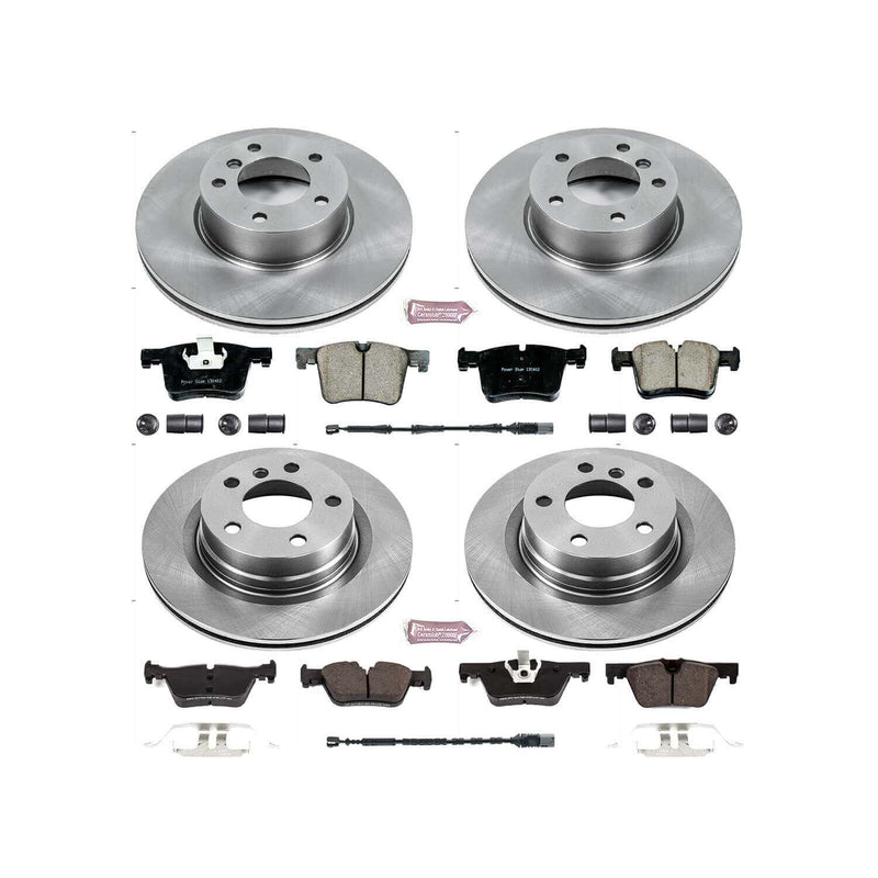 Power Stop KOE6744 Autospecialty 1-Click Daily Driver Front And Rear Brake Kit for 2012-2021 BMW 228I product image