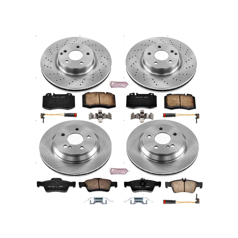 Power Stop KOE6751 Autospecialty 1-Click Daily Driver Front And Rear Brake Kit for 2003 Mercedes-Benz SL500 product image