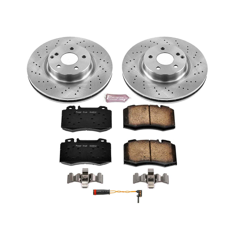 Power Stop KOE6752 Autospecialty 1-Click Daily Driver Plain Rotor Front Brake Kit for 2007-2012 Mercedes-Benz E550 product image