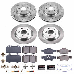 Power Stop KOE6754 Autospecialty 1-Click Daily Driver Front And Rear Brake Kit for 2007-2012 Mercedes-Benz SL550 product image