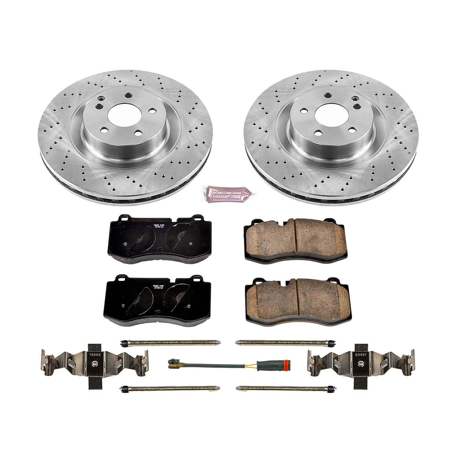 Power Stop KOE6755 Autospecialty 1-Click Daily Driver Plain Rotor Front Brake Kit for 2007-2014 Mercedes-Benz CL550 product image
