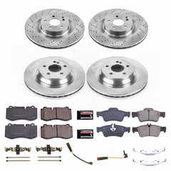 Power Stop KOE6756 Autospecialty 1-Click Daily Driver Front And Rear Brake Kit for 2007-2014 Mercedes-Benz CL550 product image