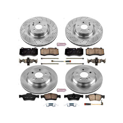 Power Stop KOE6757 Autospecialty 1-Click Daily Driver Front And Rear Brake Kit for 2012-2013 Mercedes-Benz S350 product image