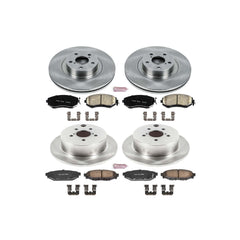 Power Stop KOE6762 Autospecialty - 1-Click Daily Driver Brake Kits (Front And Rear) for 2013-2018 Subaru Forester product image