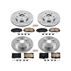 Power Stop KOE6763 Autospecialty 1-Click Daily Driver Front And Rear Brake Kit for 2012-2017 Toyota Prius V product image