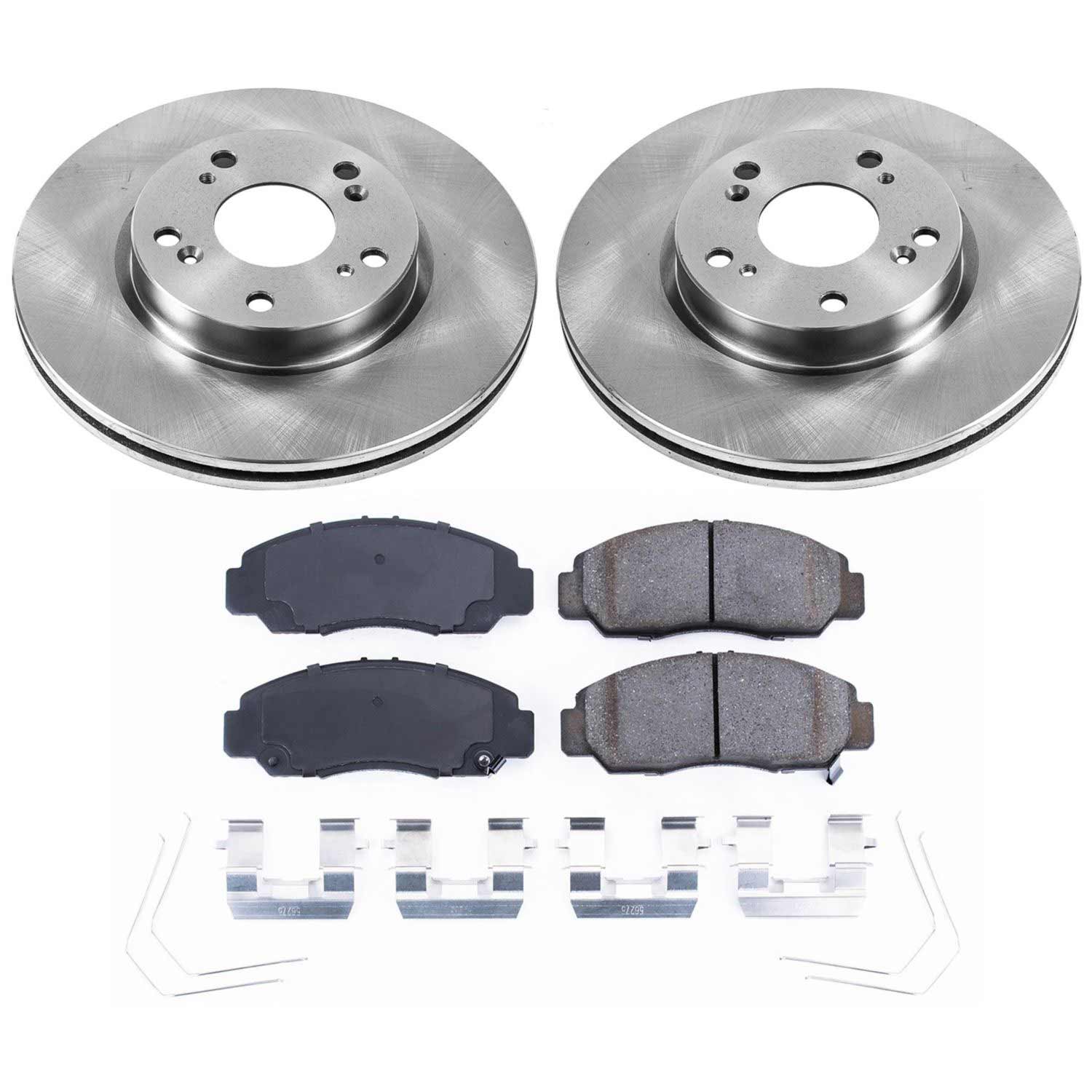 Power Stop KOE6766 Autospecialty - 1-Click Daily Driver Brake Kits (Front) for 2012-2015 Honda Civic product image