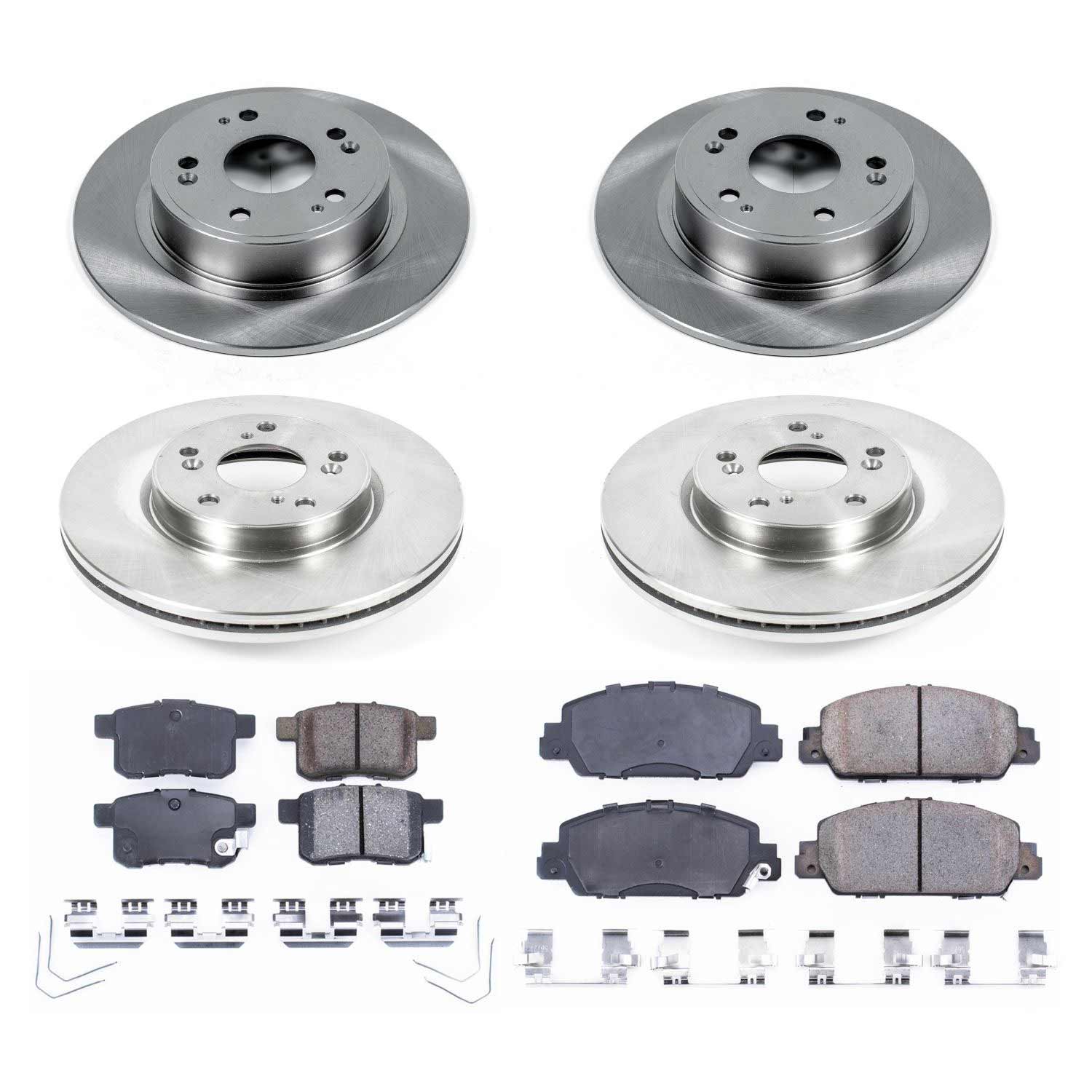 Power Stop KOE6778 Autospecialty - 1-Click Daily Driver Brake Kits (Front And Rear) for 2013-2017 Honda Accord product image
