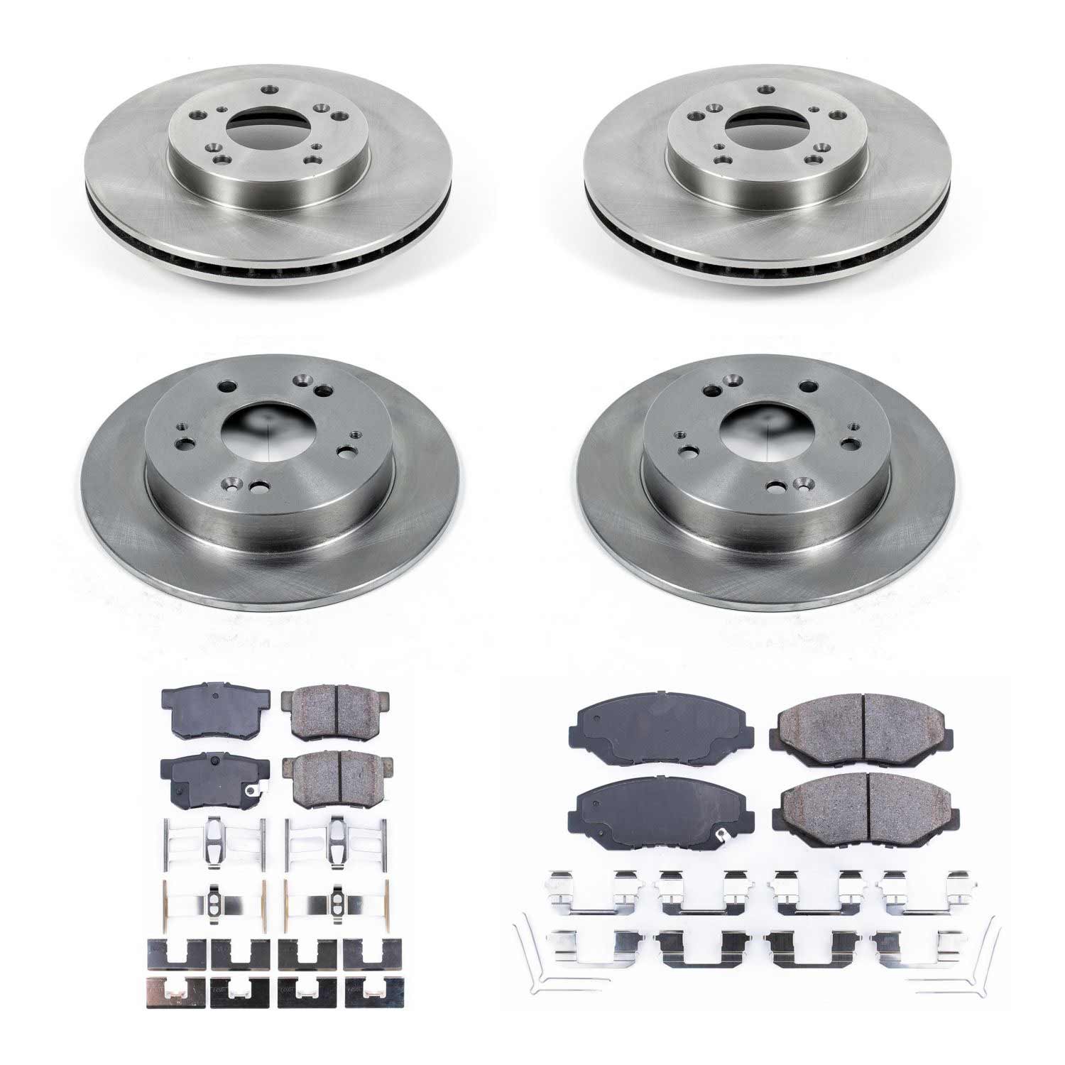 Power Stop KOE6781 Autospecialty - 1-Click Daily Driver Brake Kits (Front And Rear) for 2013-2015 Acura Ilx product image