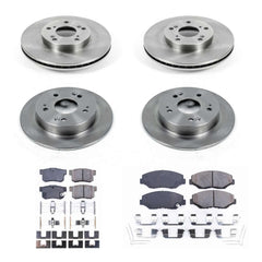 Power Stop KOE6781 Autospecialty - 1-Click Daily Driver Brake Kits (Front And Rear) for 2013-2015 Acura Ilx product image