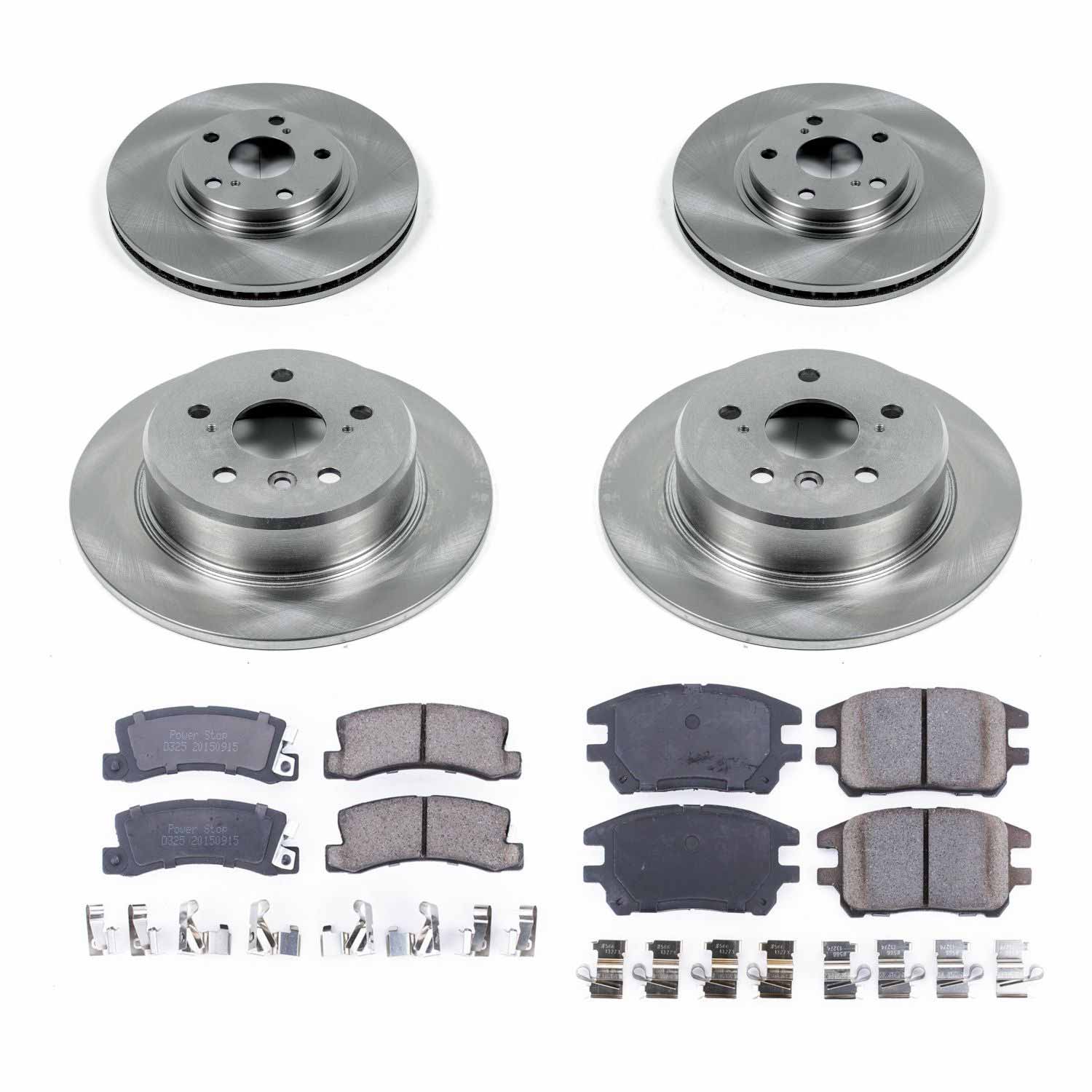 Power Stop KOE6783 Autospecialty - 1-Click Daily Driver Brake Kits (Front And Rear) for 2002-2003 Lexus RX300 product image