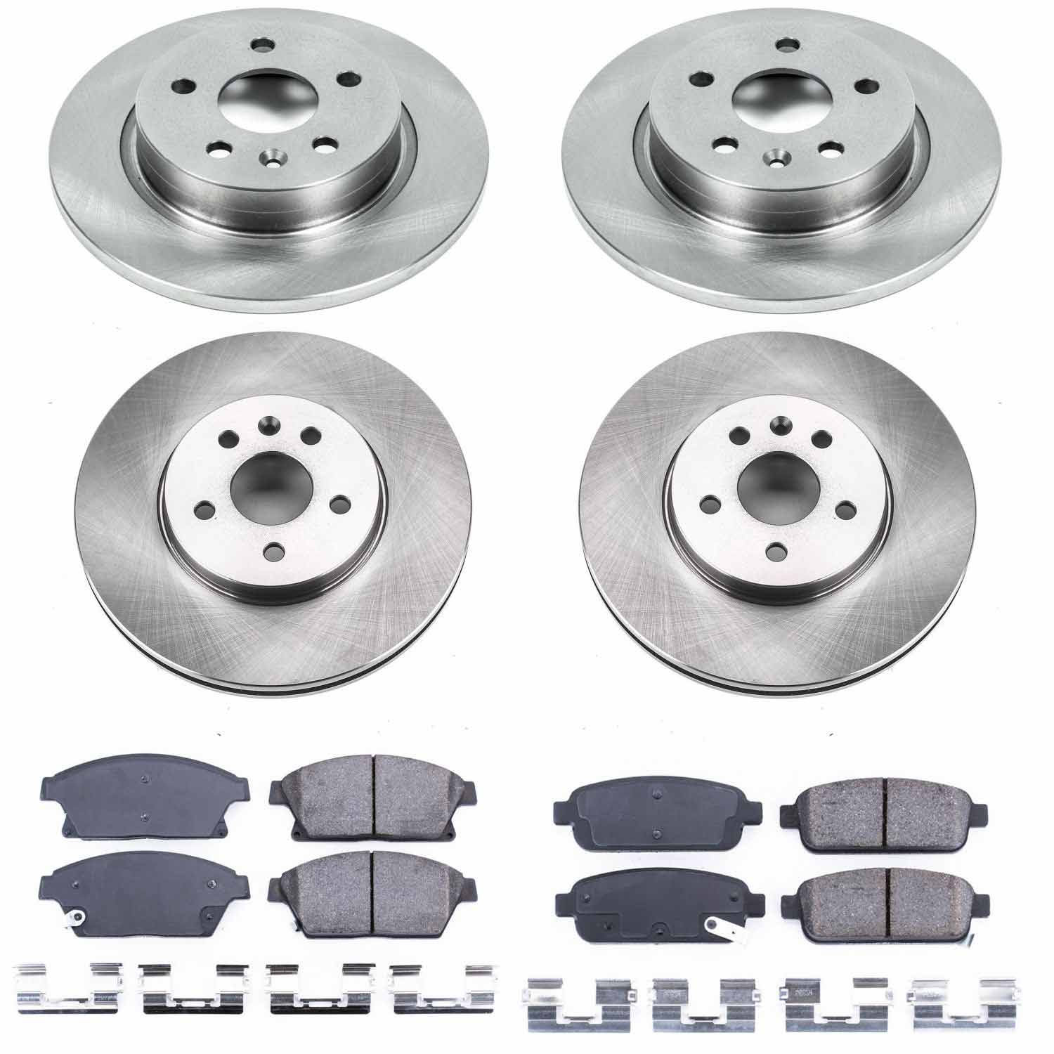 Power Stop KOE6792 Autospecialty 1-Click Daily Driver Front And Rear Brake Kit for 2013-2017 Buick Encore product image