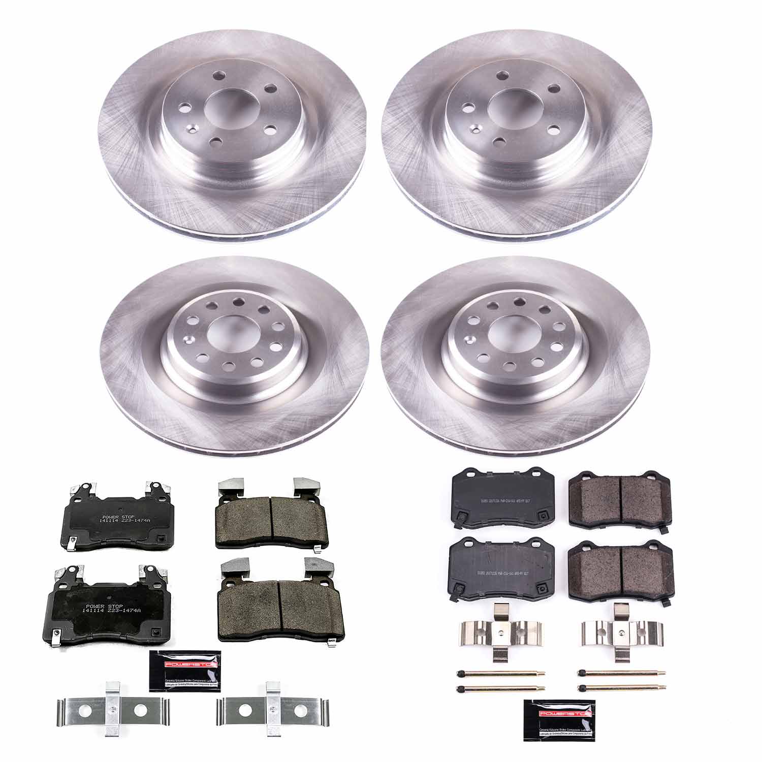 Power Stop KOE6797 Autospecialty 1-Click Daily Driver Front And Rear Pad And Rotor Kit for 2012-2021 Tesla Model S product image