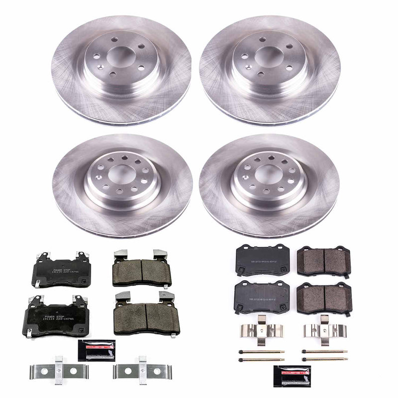Power Stop KOE6797 Autospecialty 1-Click Daily Driver Front And Rear Pad And Rotor Kit for 2012-2021 Tesla Model S product image