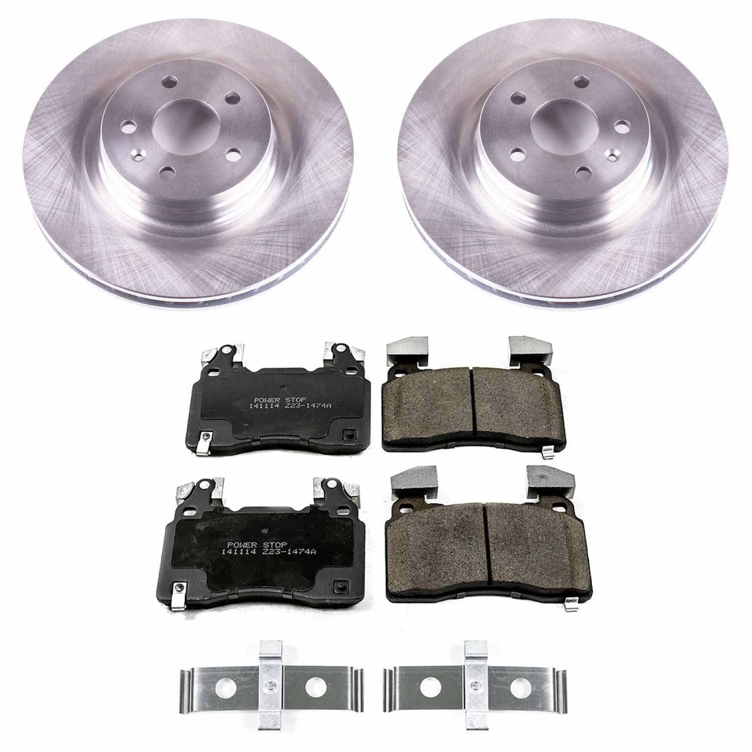 Power Stop KOE6798 Autospecialty 1-Click Daily Driver Front Pad And Rotor Kit for 2012-2021 Tesla Model S product image