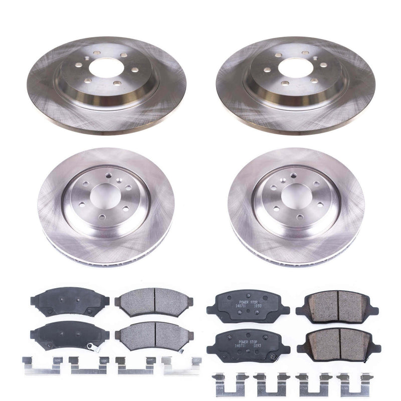 Power Stop KOE6801 Autospecialty 1-Click Daily Driver Front And Rear Pad And Rotor Kit for 2011-2012 VPG MV-1 product image