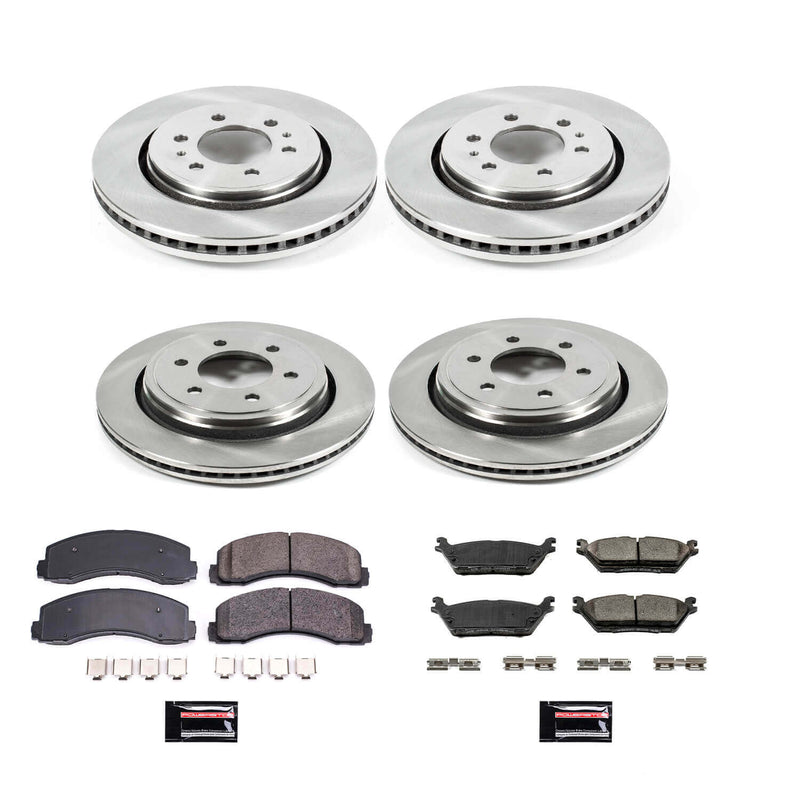 Power Stop KOE6803 Autospecialty - 1-Click Daily Driver Brake Kits (Front And Rear) for 2015-2017 Ford F-150 product image