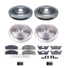 Power Stop KOE6804 Autospecialty 1-Click Daily Driver Front And Rear Brake Kit for 2013-2019 Lincoln Mkt product image