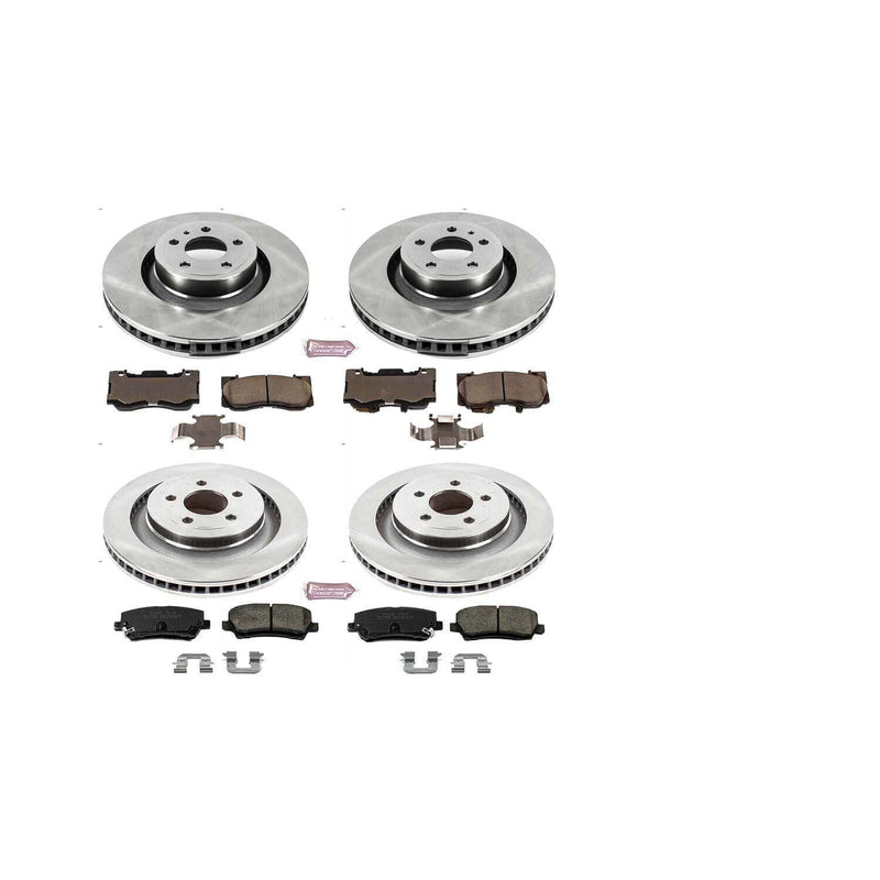 Power Stop KOE6805 Autospecialty - 1-Click Daily Driver Brake Kits (Front And Rear) for 2015-2020 Ford Mustang product image