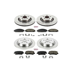 Power Stop KOE6808 Autospecialty - 1-Click Daily Driver Brake Kits (Front And Rear) for 2015-2020 Ford Mustang product image
