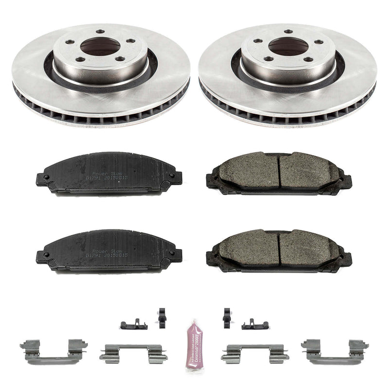 Power Stop KOE6809 Autospecialty - 1-Click Daily Driver Brake Kits (Front) for 2015-2020 Ford Mustang product image