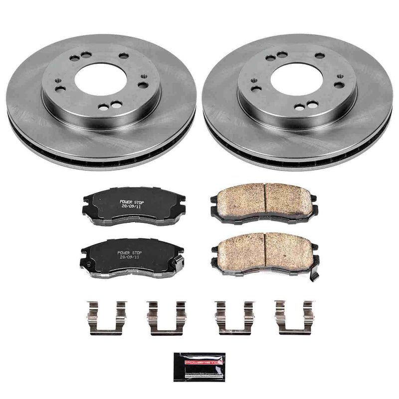 Power Stop KOE681 Autospecialty - 1-Click Daily Driver Brake Kits (Front) for 1990-2005 Chrysler Sebring product image