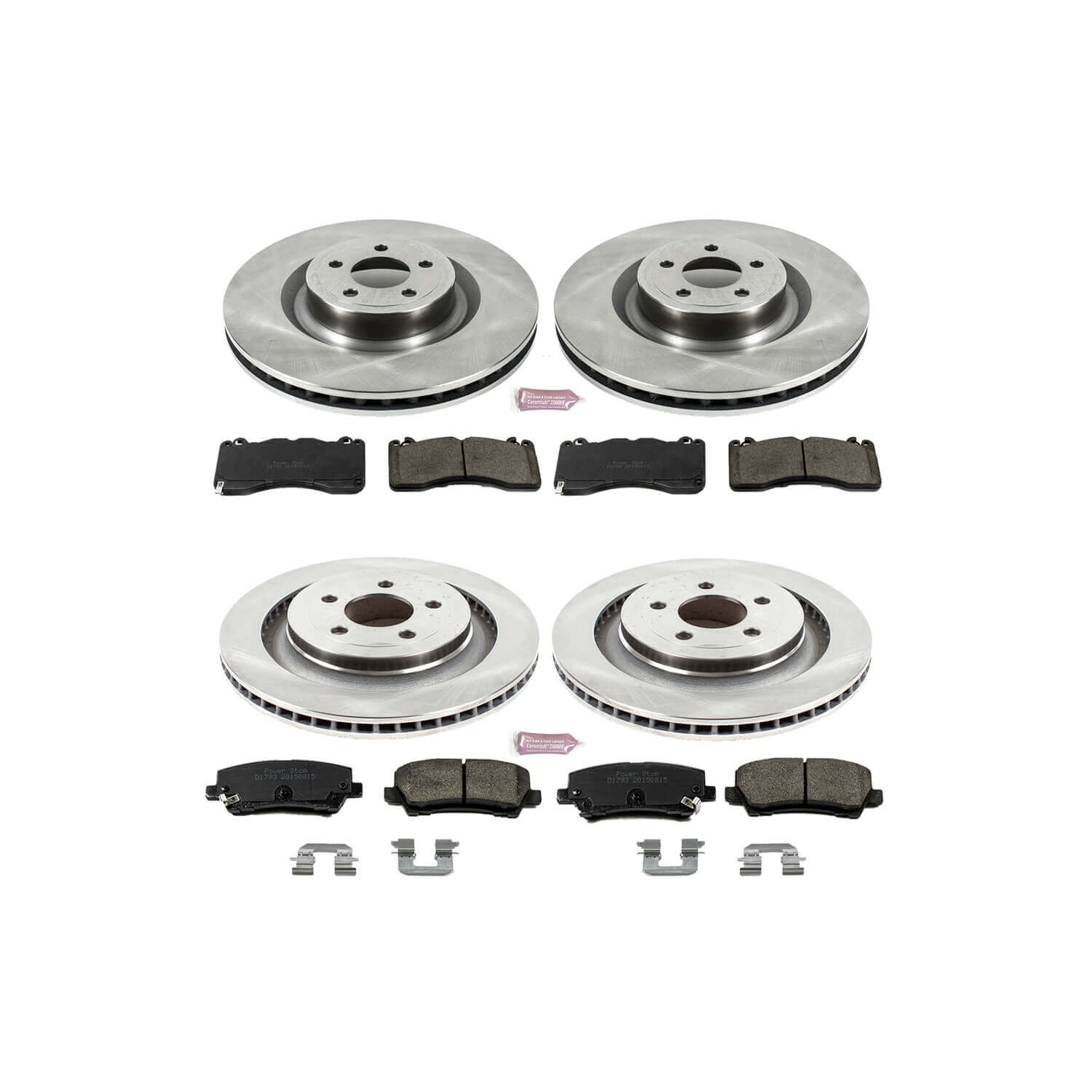 Power Stop KOE6810 Autospecialty - 1-Click Daily Driver Brake Kits (Front And Rear) for 2015-2023 Ford Mustang product image