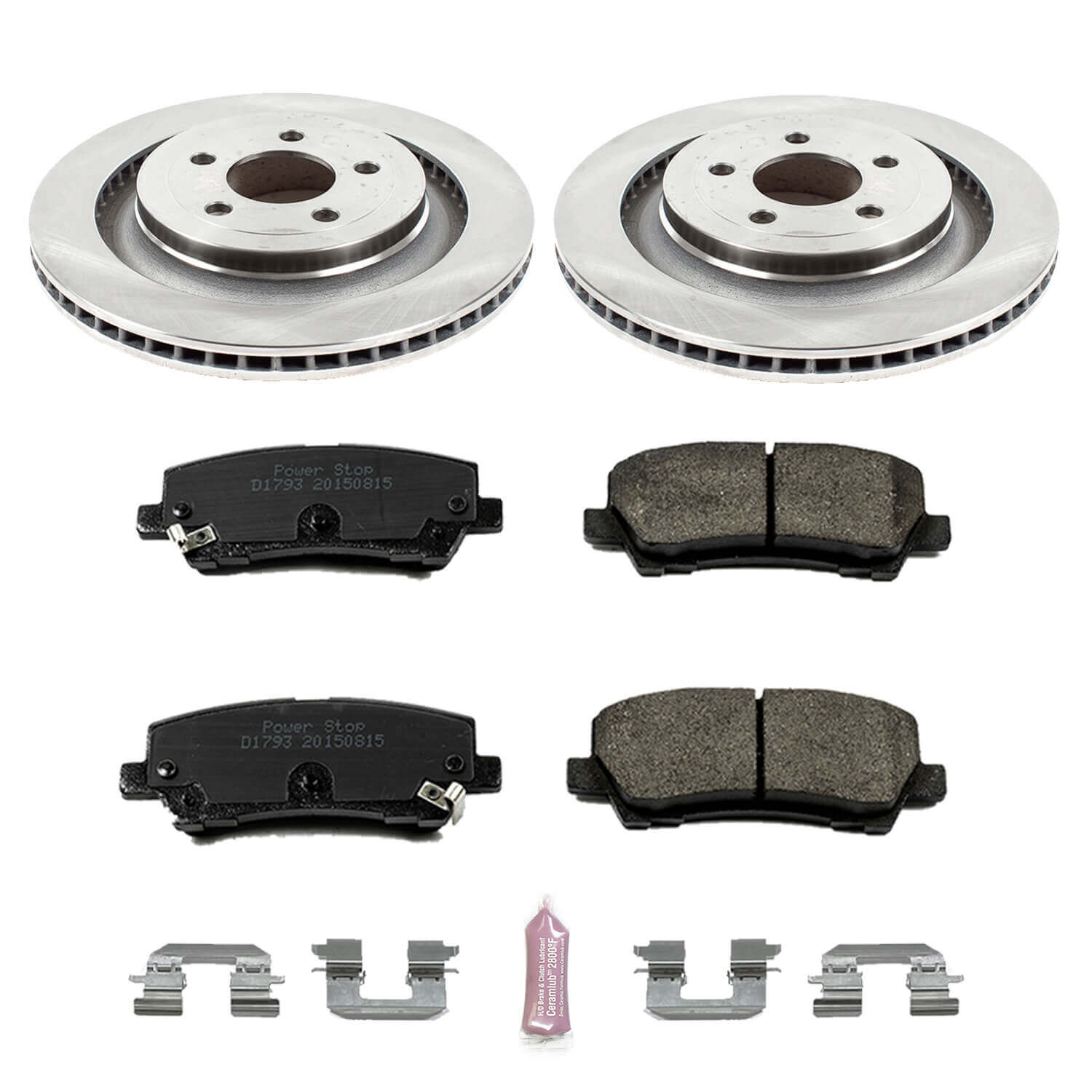 Power Stop KOE6812 Autospecialty - 1-Click Daily Driver Brake Kits (Rear) for 2015-2023 Ford Mustang product image