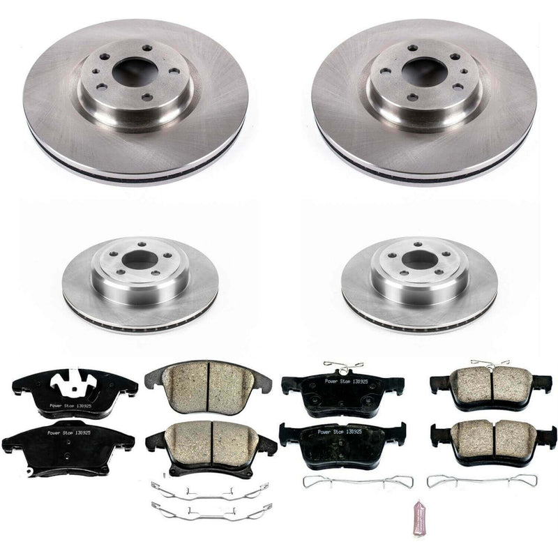 Power Stop KOE6815 Autospecialty 1-Click Daily Driver Front And Rear Brake Kit for 2013-2016 Ford Fusion product image
