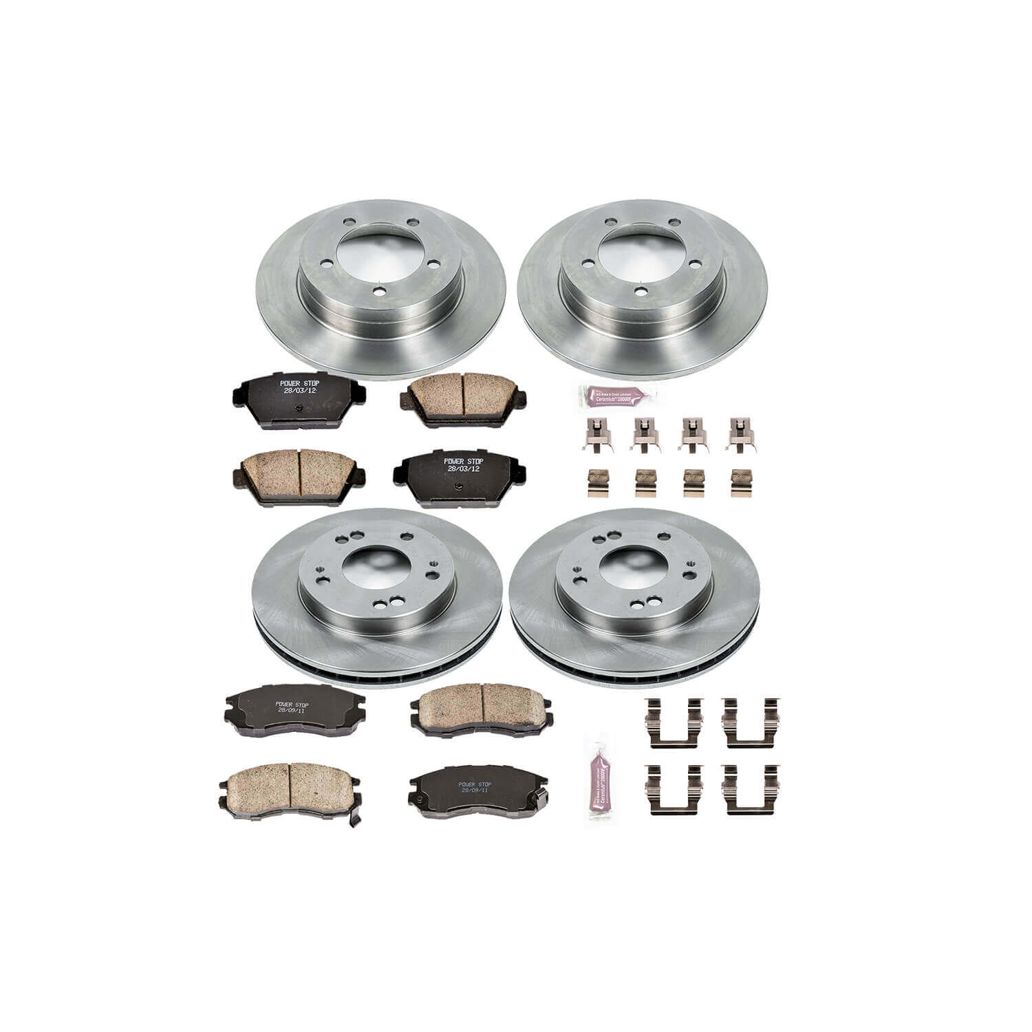 Power Stop KOE682 Autospecialty - 1-Click Daily Driver Brake Kits (Front And Rear) for 1990-1994 Eagle Talon product image