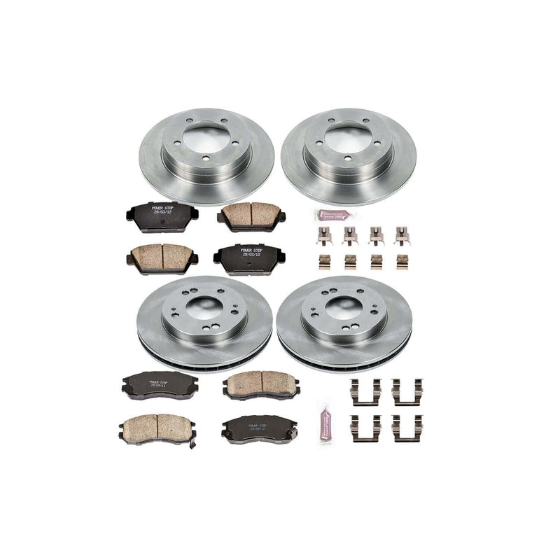 Power Stop KOE682 Autospecialty - 1-Click Daily Driver Brake Kits (Front And Rear) for 1990-1994 Eagle Talon product image