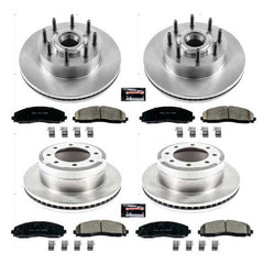 Power Stop KOE6820 Autospecialty 1-Click Daily Driver Front And Rear Brake Kit for 2012-2022 Ford F-250 Super Duty product image