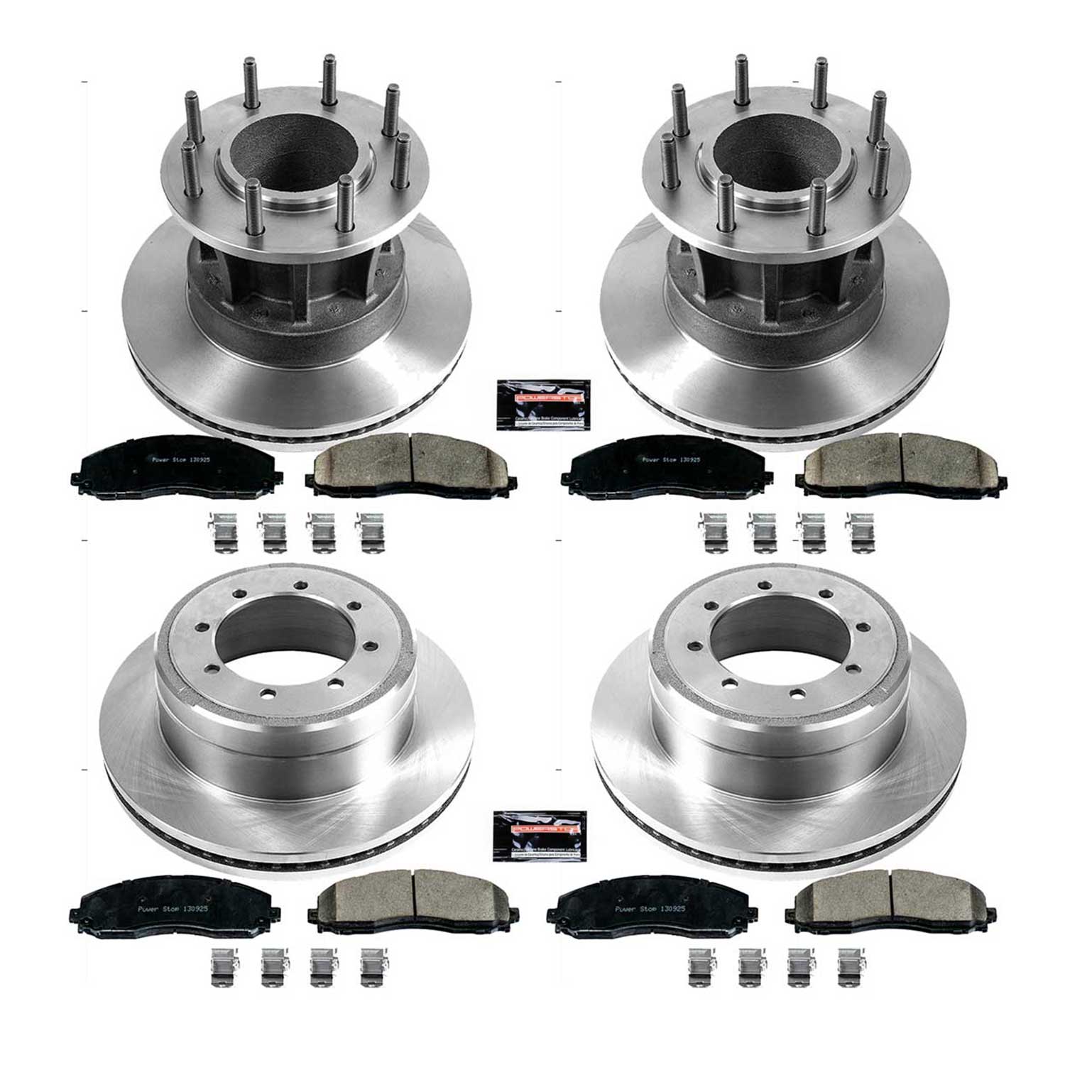 Power Stop KOE6822 Autospecialty 1-Click Daily Driver Front And Rear Brake Kit for 2013-2016 Ford F-350 Super Duty product image