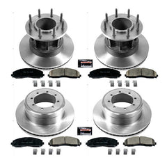 Power Stop KOE6822 Autospecialty 1-Click Daily Driver Front And Rear Brake Kit for 2013-2016 Ford F-350 Super Duty product image