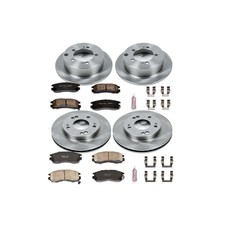 Power Stop KOE683 Autospecialty - 1-Click Daily Driver Brake Kits (Front And Rear) for 1994-2000 Chrysler Sebring product image