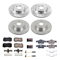 Power Stop KOE6834 Autospecialty 1-Click Daily Driver Front And Rear Brake Kit for 2010-2011 Mercedes-Benz E550 product image