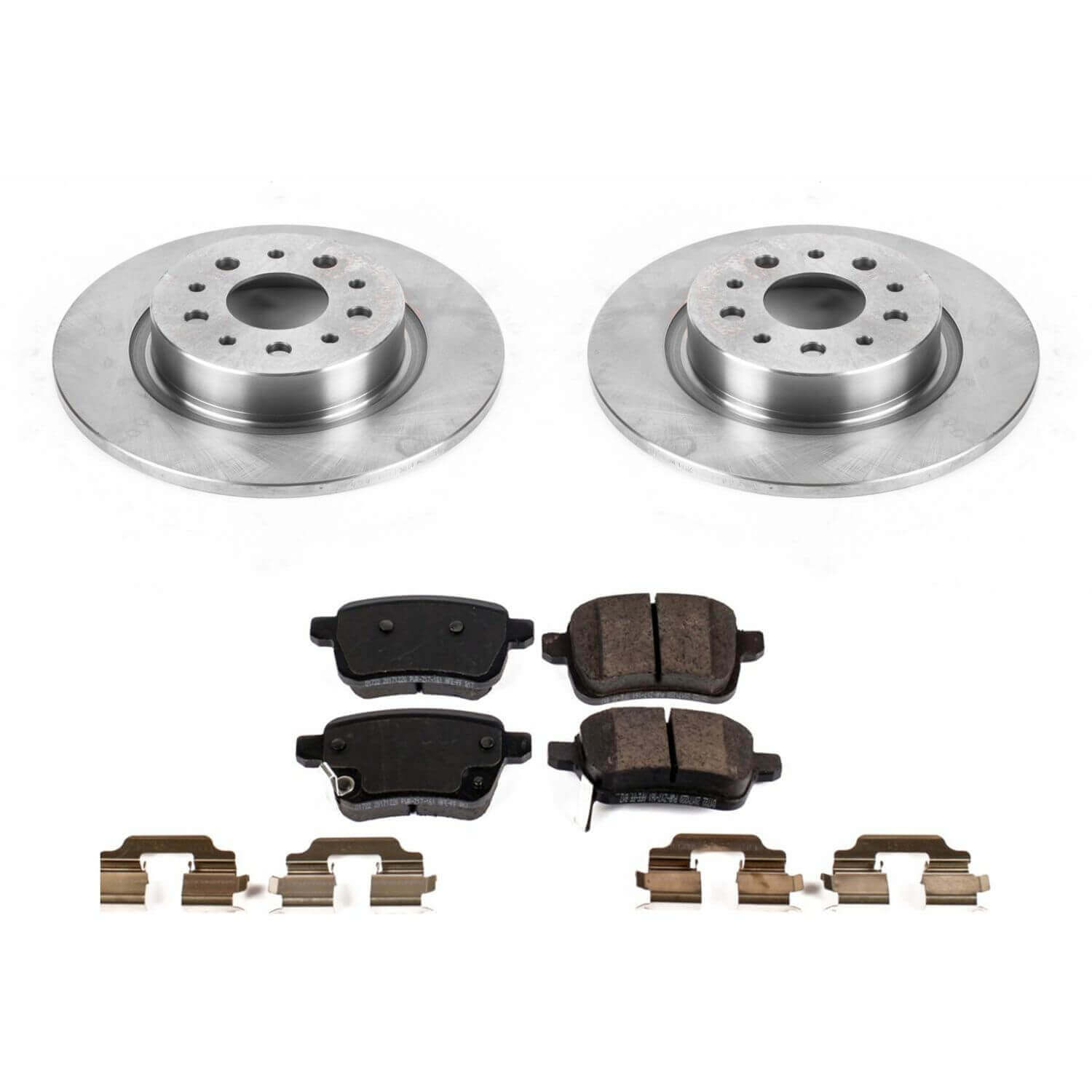 Power Stop KOE6838 Autospecialty 1-Click Daily Driver Plain Rotor Rear Brake Kit for 2014-2020 Fiat 500L product image