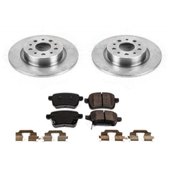 Power Stop KOE6838 Autospecialty 1-Click Daily Driver Plain Rotor Rear Brake Kit for 2014-2020 Fiat 500L product image