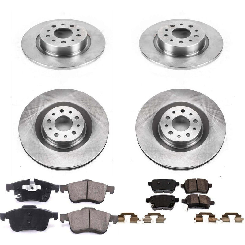 Power Stop KOE6839 Autospecialty 1-Click Daily Driver Front And Rear Brake Kit for 2014-2020 Fiat 500L product image